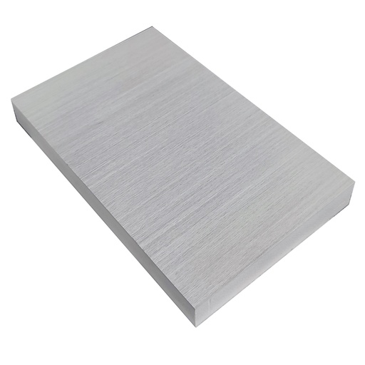 [PVC.02.01] Lamina de PVC Laminado Texturizado Blanco Nebbia Doble Cara 18 mm