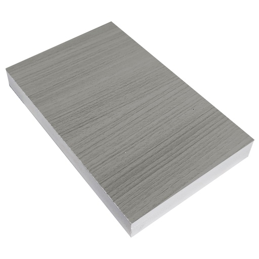 [PVC.02.02] Lamina de PVC Laminado Texturizado Gris Cenere Doble Cara 18 mm