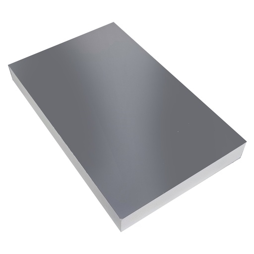 [PVC.03.03] Lamina de PVC PET Gris Alto Brillo Doble Cara 18 mm