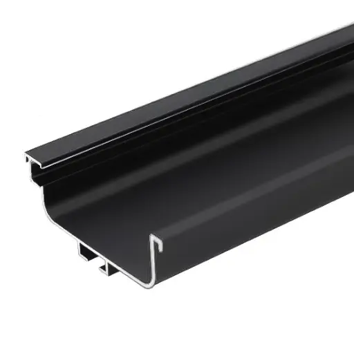 [PER.04.07] Perfil Gola en "C" Negro para Cinta Led