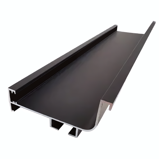 [PER.04.08] Perfil Gola Superior Negro para Cinta Led