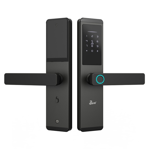 [CER.07.07] Cerradura Inteligente de Acero Inoxidable Negro para Puerta Principal