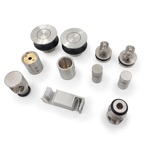 [CLO.04.02] Sistema Corredizo para Puerta Colgante de Vidrio Redondo