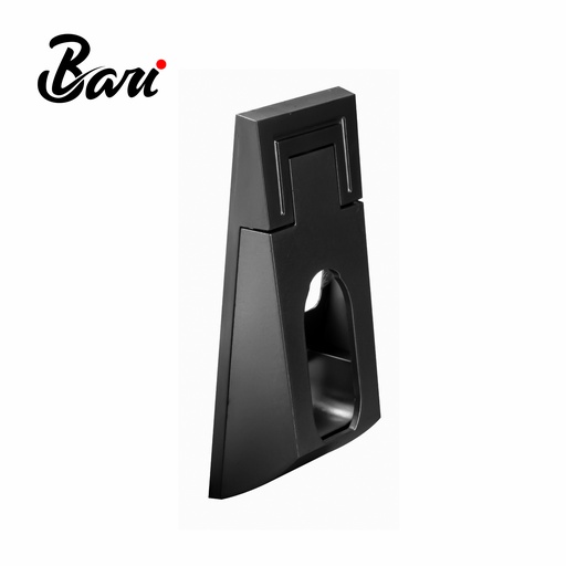 [TUB.03.05] Soporte Lateral para Tubo Ovalado de Clóset Negro con Luz Led