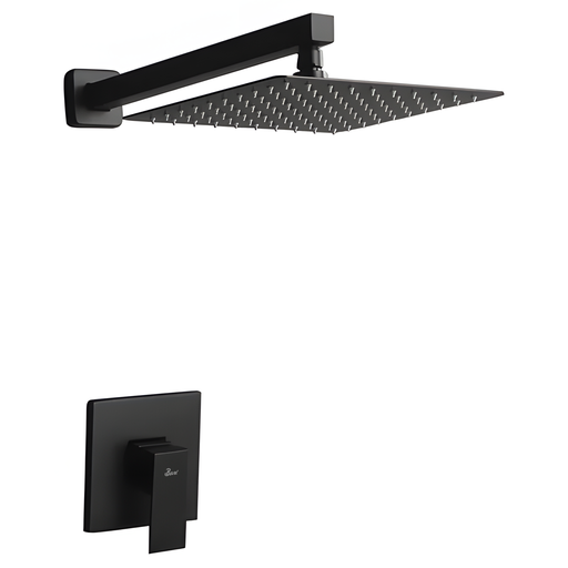 [DUC.03.08] Kit de Ducha De Acero Inoxidable Negro Cuadrado