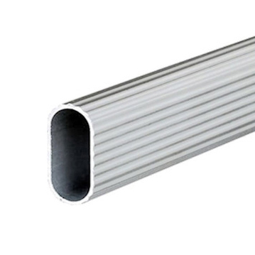 [TUB.02.01] Tubo Ovalado para Clóset de Aluminio Acanalado 