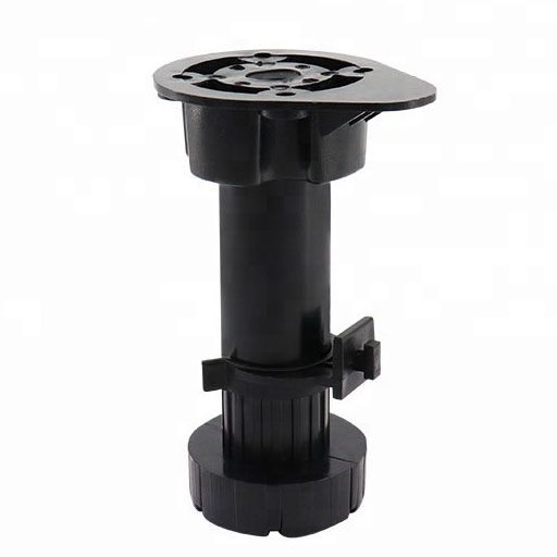 [PAT.01.04] Pata plastica negra con clip 10 a 13 cm Polipropileno 