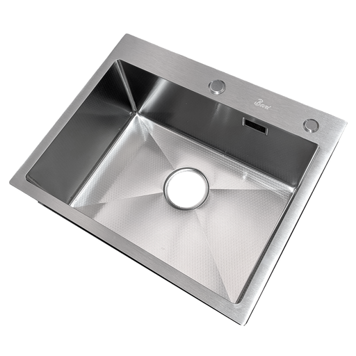 [FRE.01.26] Fregadero Una Tina Sobre Tope 55x45cm Brush Diamante