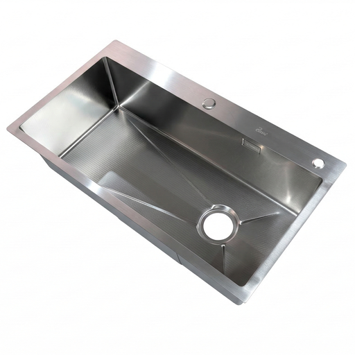 [FRE.01.30] Fregadero Una Tina Sobre Tope 82x45cm Brush Diamante X-Line