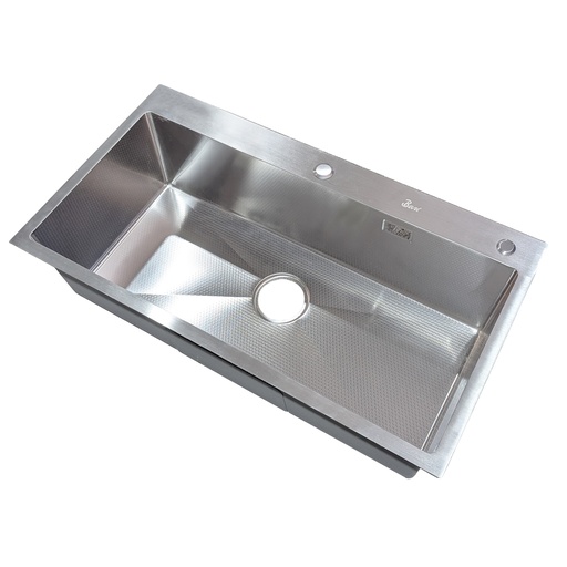 [FRE.01.32] Fregadero Una Tina Sobre Tope 82x45cm Brush Diamante