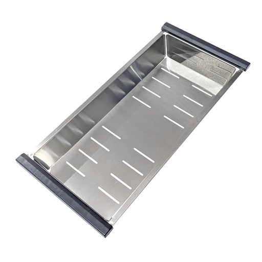 [ESC.02.02] Escurridor de Vegetales de Acero Inoxidable 20x48 cm