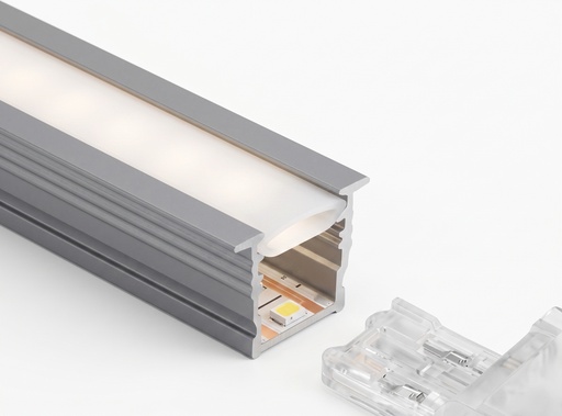 [ILU.02.16] Perfil de Aluminio para Embutir con Luz Led Integrada