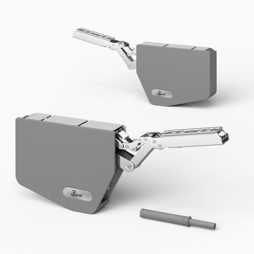 [BRA.05.03] Sistema de Elevación Slim Push to Open Fuerza Pesada (H) Dark Grey