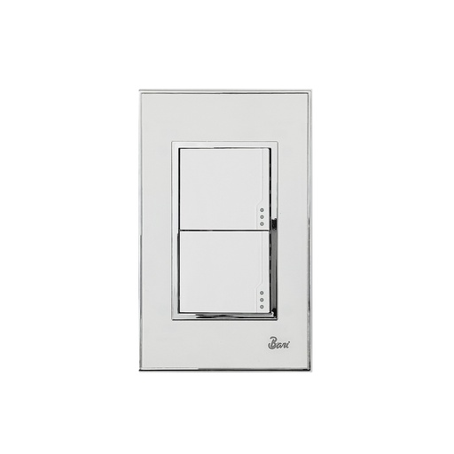 [INT.04.02] Interruptor Doble Serie Bianco