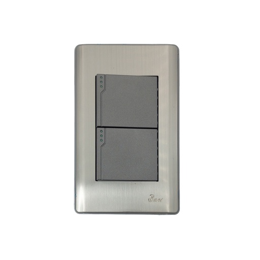 [INT.06.02] Interruptor Doble Serie Metallo