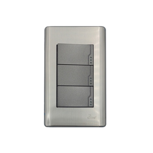 [INT.06.03] Interruptor Triple Serie Metallo