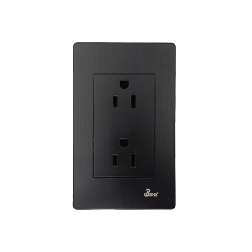 [INT.07.07] Toma Corriente Doble con tierra Serie Buio