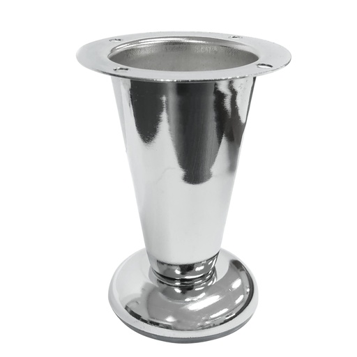 [PAT.05.01] Pata para Mueble de Acero Cromado Conica 10 cm