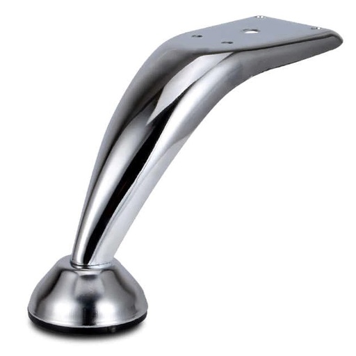 [PAT.07.01] Pata para mueble Cromado Curva 12 cm