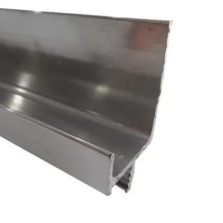 [PER.06.02] Perfil Tirador de Aluminio Cuadrado Brillante