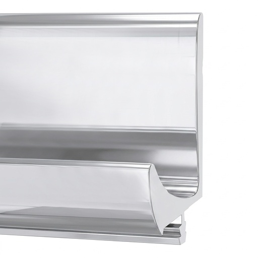 [PER.01.05] Perfil Tirador de Aluminio Tipo "J" Brillante