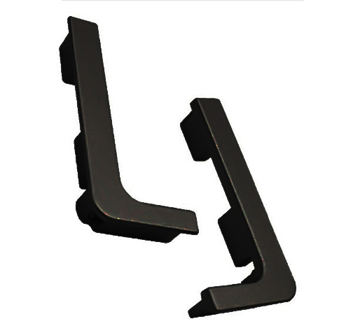 [PER.04.07AC] Terminal para Perfil Gola "L" Negro